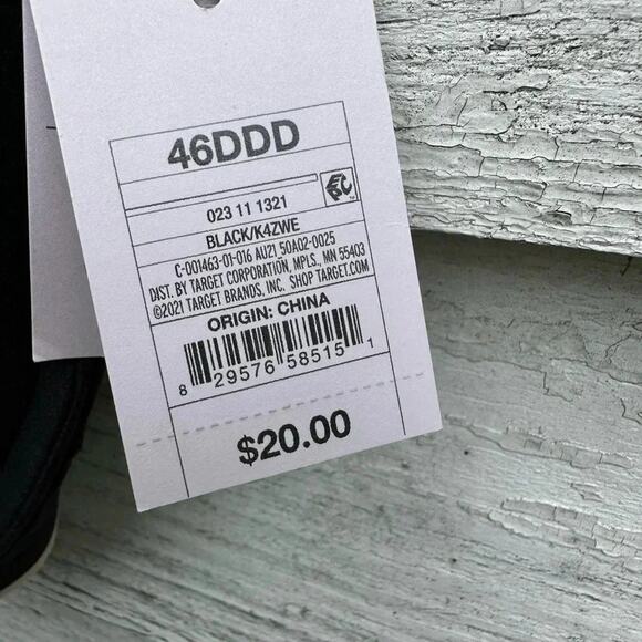 Auden black cotton underwear, full coverage bra size 46DDD - Picture 2 of 3